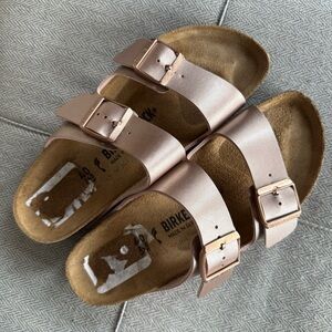 Birkenstock Rose Gold Sandals